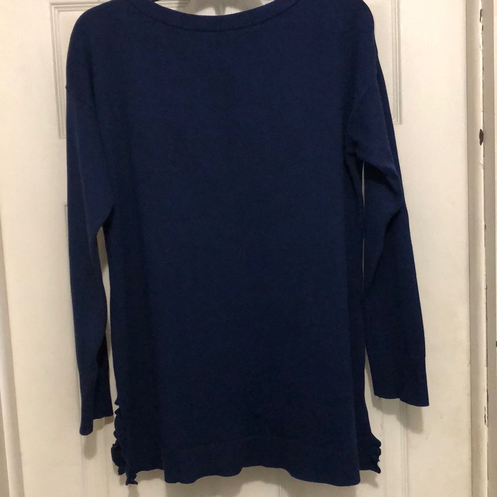 Talbots blue cotton sweater Size M